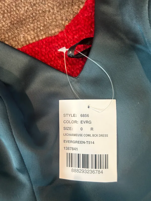 After Six NWT Evergreen Dark Green Bridesmaid Wedding Guest Prom Formal Dress 0 - Image 6