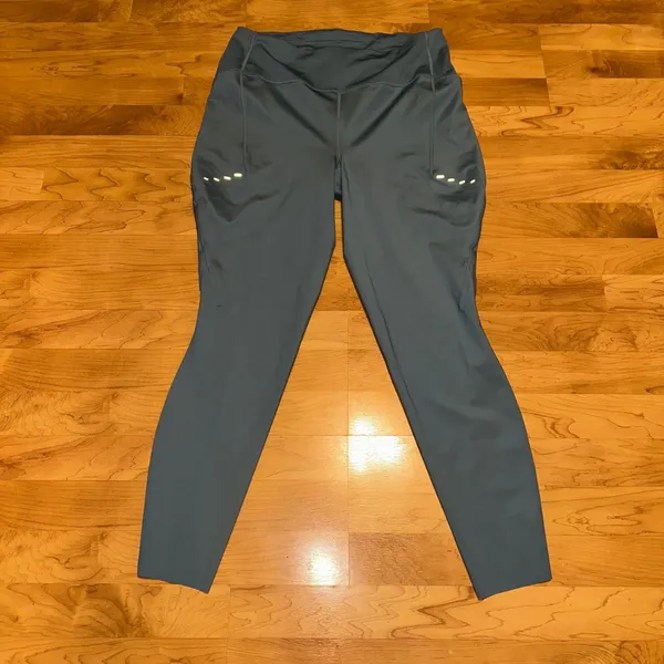 Nike Women's Swift 7/8‎ Dri-FIT Running Leggings Womens XL Teal - Image 5