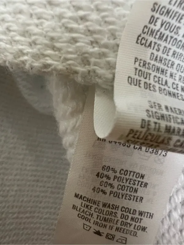 Aerie light blue/white cropped zip up lightweight hoodie size M - Image 8