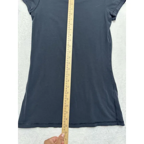 Lululemon Women's Hold Tight Short Sleeve Shirt Black Ribbed Modal Tee Sz 4/6 - Image 6