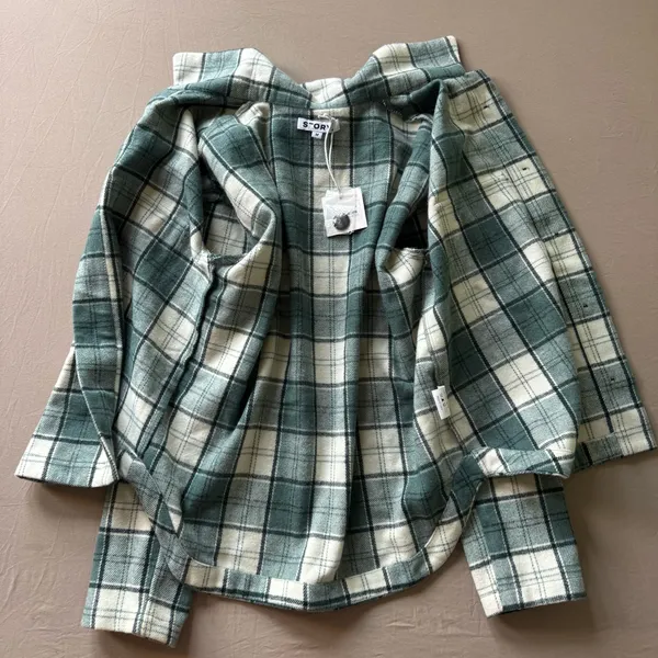 Story Granada Plaid Flannel Over Shirt Jacket - Image 9