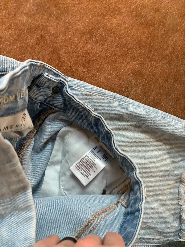 American Eagle curvy mom Jean size 00 regular Strigid real good No flaws! - Image 9