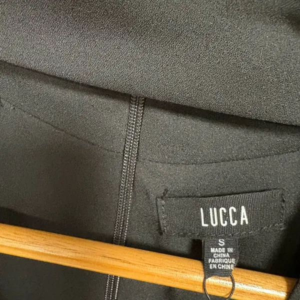 Lucca‎ Black Cutout Neck Dress Size Small - Image 7