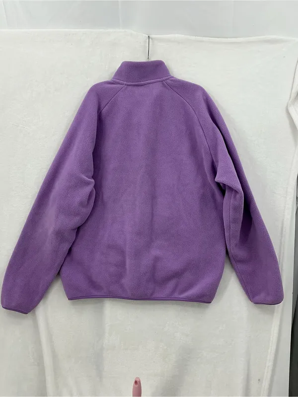 Uniqlo Women’s Lavender Full-Zip Teddy Fleece Jacket 1161 - Image 5