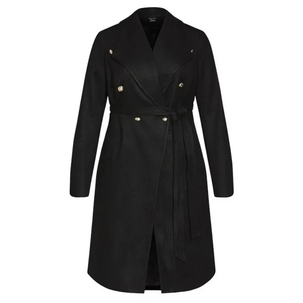 City Chic Sassy Military Coat Size Large Chic Casual Minimalist - Image 3
