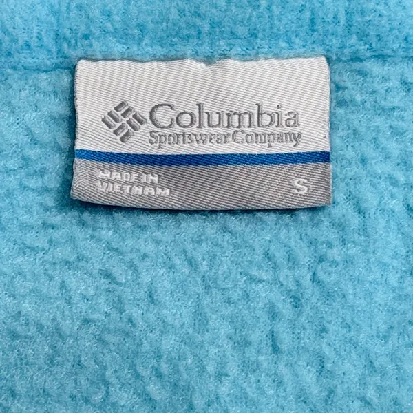 Columbia Fleece Jacket‎ Full Zip Aqua Blue Womens Size S Winter Outerwear Warm - Image 6