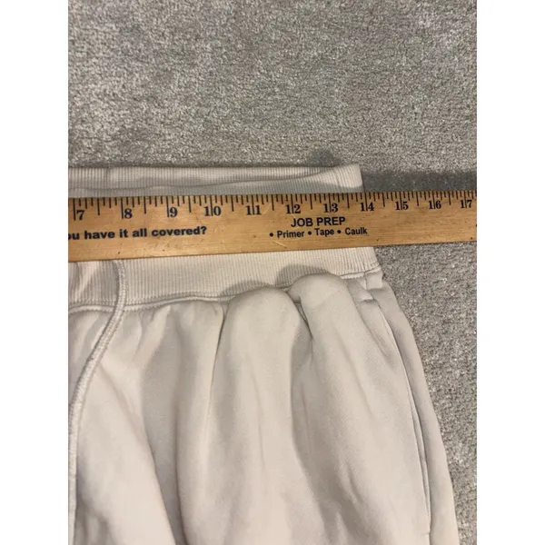 Nike Sportswear Phoenix Fleece High Waisted Oversized Sweatpants Womens M Beige - Image 11