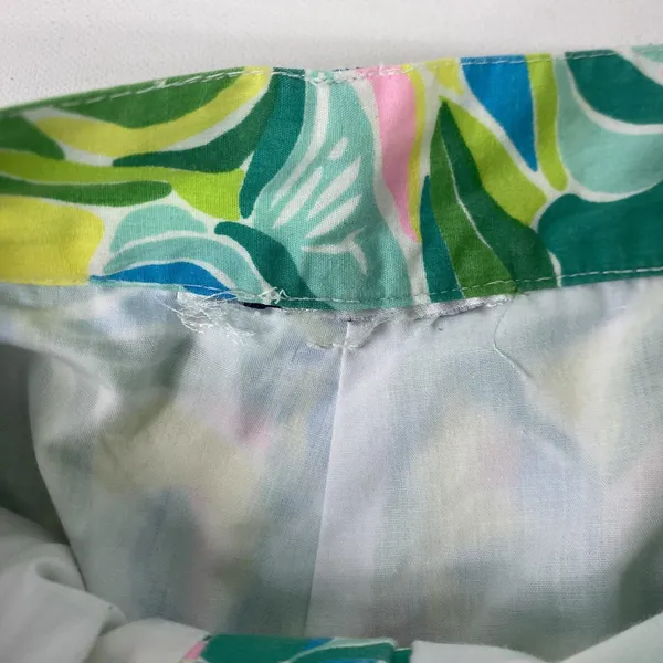 Lilly‎ Pulitzer Tropical Floral Print Shorts Womens Small High Rise Pleated - Image 6