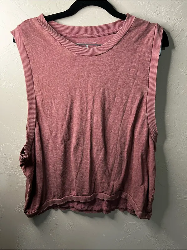 Free People Movement Love Mauve Pink Athletic Sleeveless Tank Top - Image 2