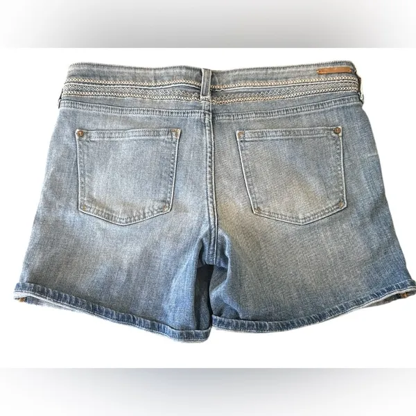 Pilcro and the Letterpress Blue Jean Shorts Classic Cutoff Style - Image 2