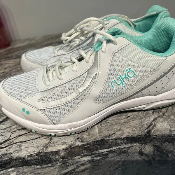 Ryka Women's Athletic Shoes in White and Mint - Image 8