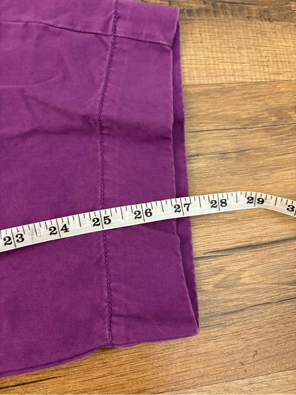 Urban Outfitters Wide Leg Cotton Chino Pant Purple Women’s - Image 8