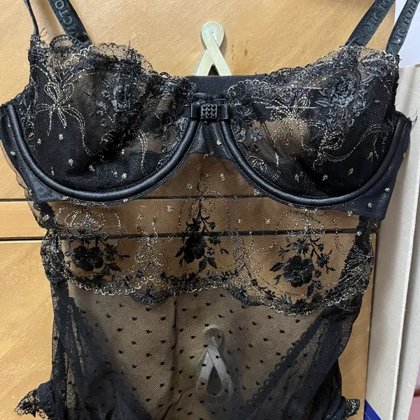 NWOT Victoria’s Secret Rose Bud Lace Bodysuit - Image 3