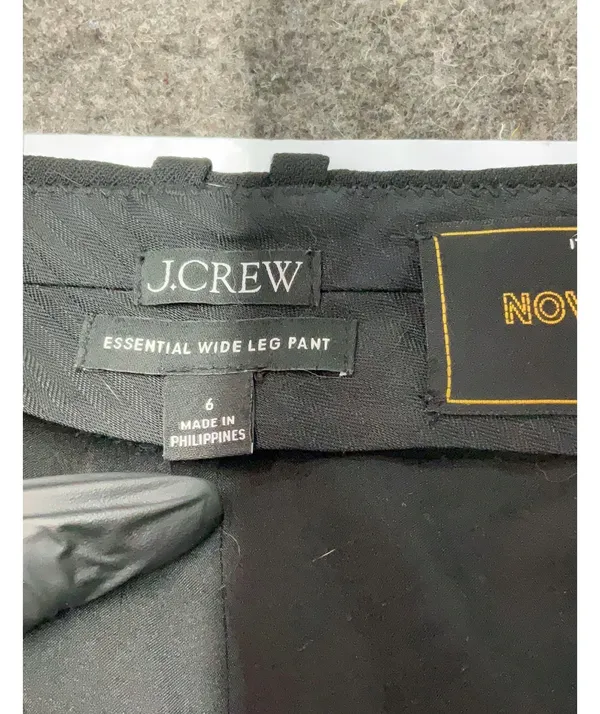 J.Crew Wide-Leg Trousers Black - Image 4