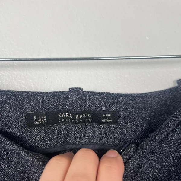 Zara Women's Tweed Dress‎ Pants Sz 4 - Image 4