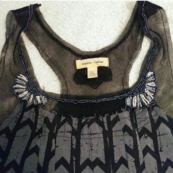 Urban Outfitters Silence & Noise Mesh Beaded Tank - Image 3