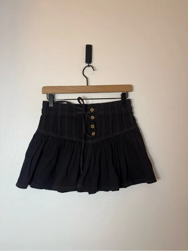 Free People We The Free Roselle Denim Mini Skirt - Image 2