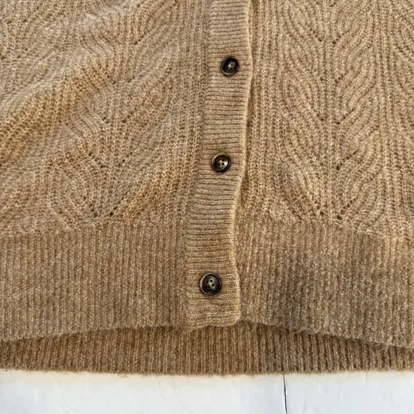 NWT Torrid Beige Vegan Cashmere Button Up Cardigan Sweater‎ Size 1X - Image 9