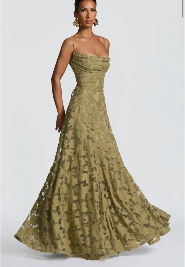 Babyboo Maxi Dress With Scarf - Image 3