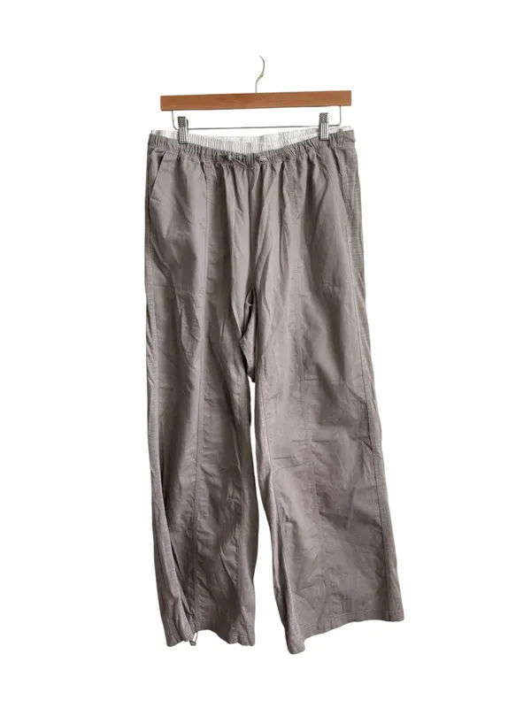 Daily Practice by Anthropologie Parachute Wide Leg Pants Taupe Small - Image 2
