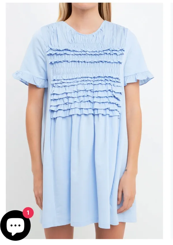 English Factory Baby blue mini dress - Image 2