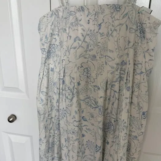 Jetty detachable strap midi dress empire waist floral dress M - Image 2