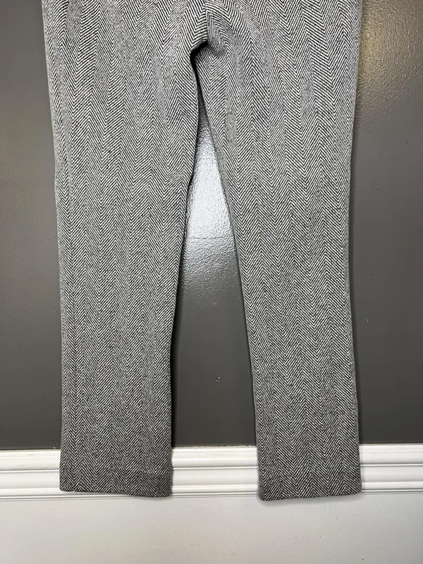 Ann Taylor Pants Womens 2 Gray Herringbone Straight Leg Tweed Dress Slacks Work - Image 8