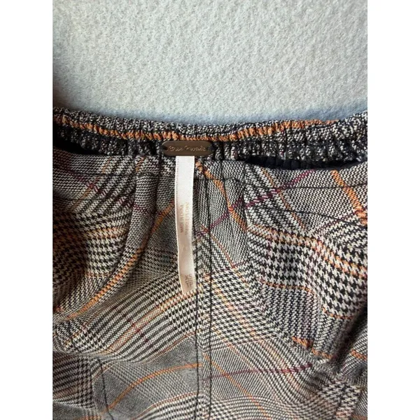 Free People Plaid Corset Crop Top XS Dark Academia Coquette‎ Bustier - Image 4