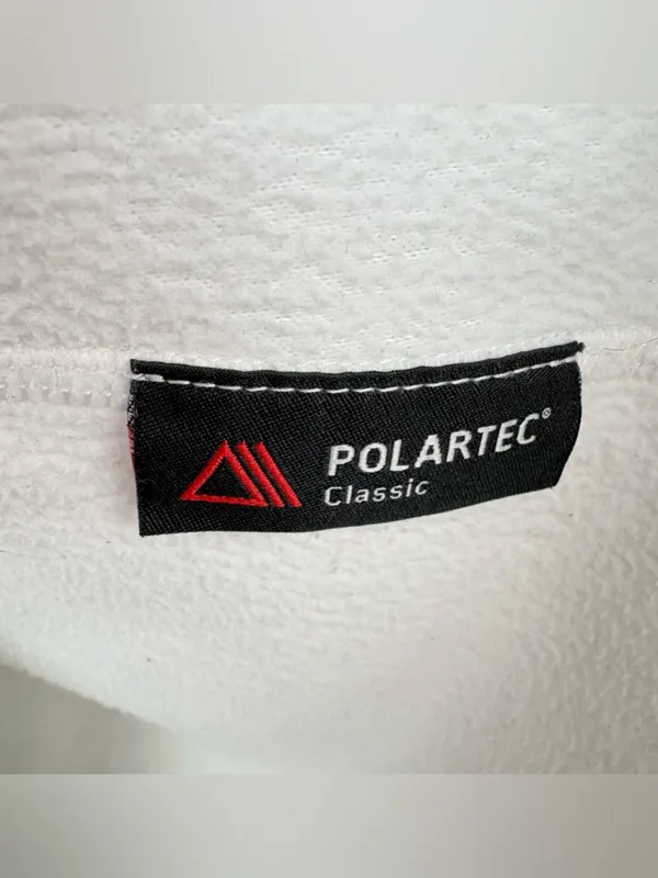 NORTH FACE Polartec Classic Women’s White Fleece Zip Hoodie Size S - Image 6