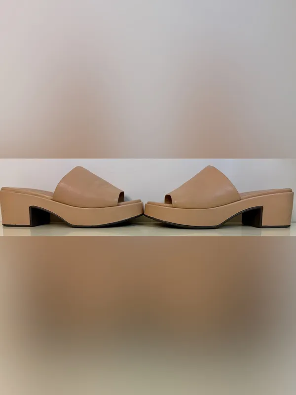Seychelles Nude Platform Slide Clogs 8.5 - Image 4