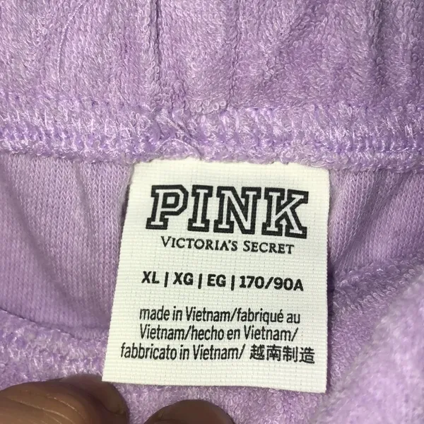 Pink Victoria’s Secret XL purple shorts cloth shorts towel material shor… - Image 4