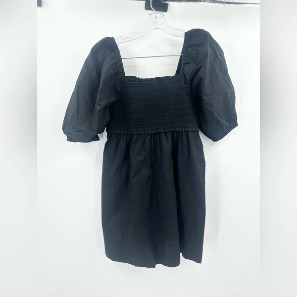 American Eagle Black‎ Puff Sleeve Baby Doll NWT Dress Size Medium - Image 2