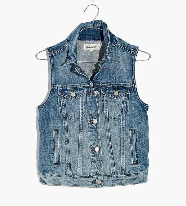 Madewell Blue Jean Vest - Image 2