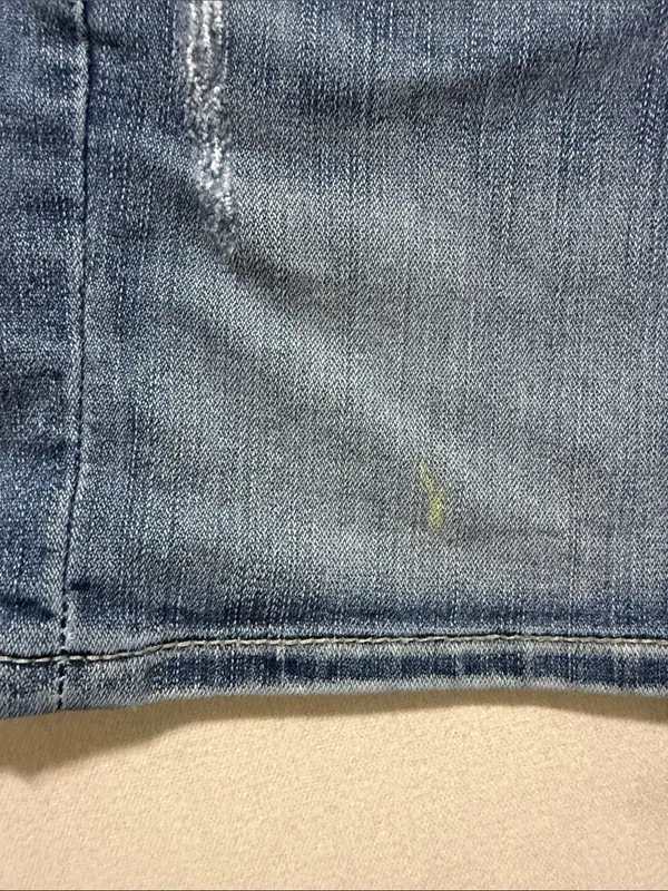 BKE Medium Blue Denim Shorts with Embroidered Back Pockets - Image 4