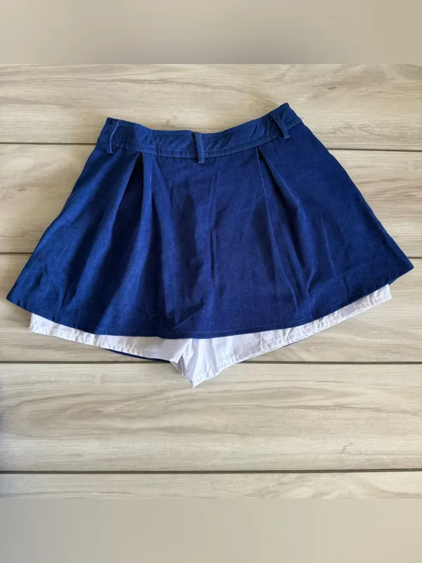 Monika Two-Piece Buttoned Crop Jacket & Skort Set Blue Small NWOT IN PACKAGE - Image 7