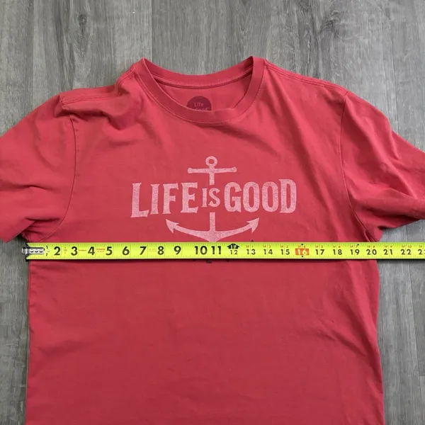 Life Is Good Red Cape May Shirt Top Women’s Size Medium Classic Fit Crusher Tee - Image 8