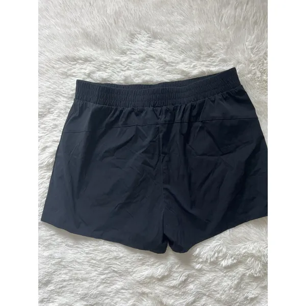 Halara Athletic Hiking Shorts Women XL Black Zipper Pockets Nylon Stretch - Image 7
