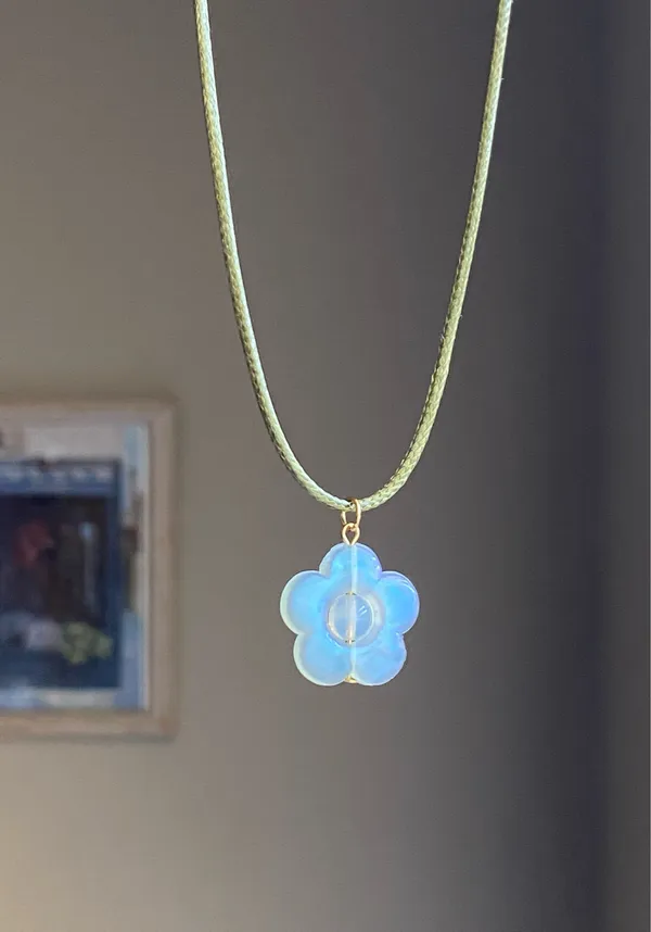 Handmade simple flower fairy cottage boho cute necklace🌼 - Image 2
