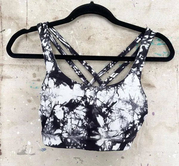 Lululemon Energy Bra Shibori Black White - Image 2