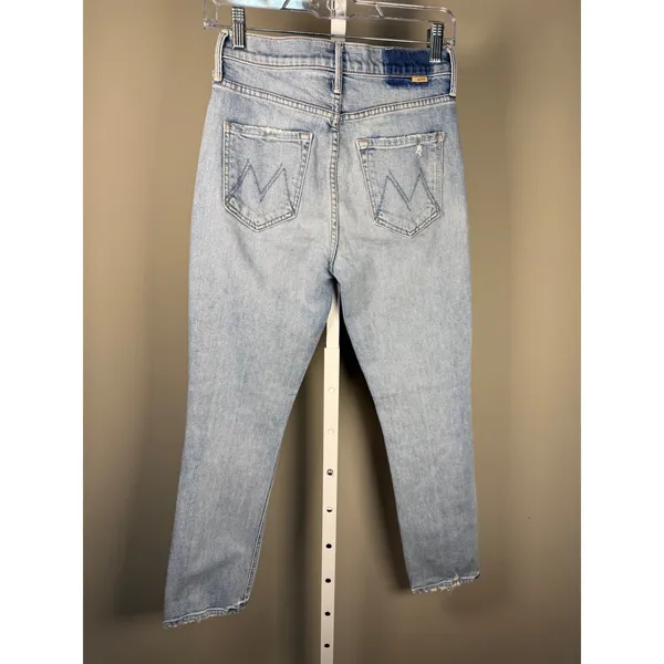 Mother Dazzler Yoke Front Ankle Jeans‎ Light Wash High Rise Crop Denim - Image 3