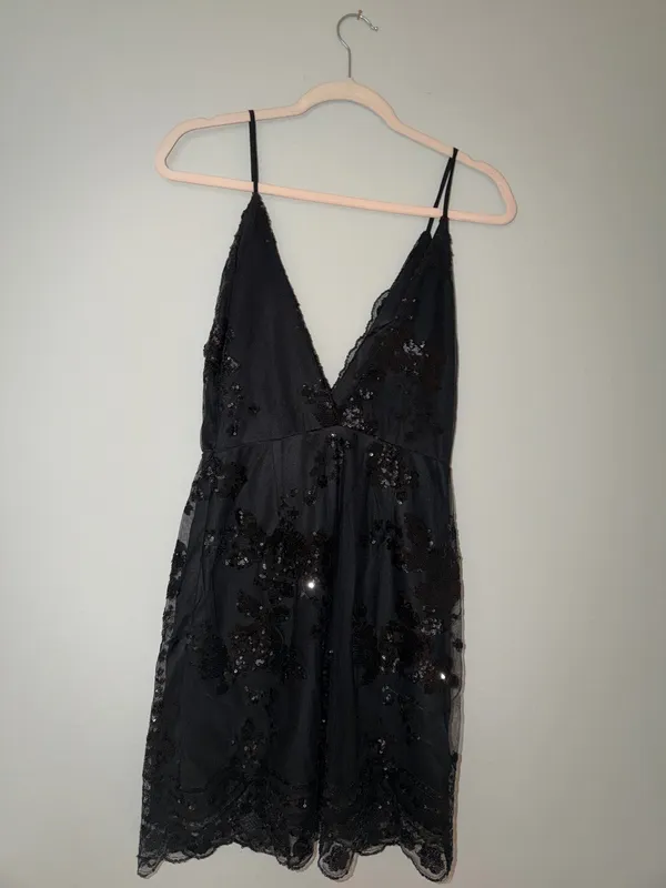 superdown Sequin Dress Black - Image 3