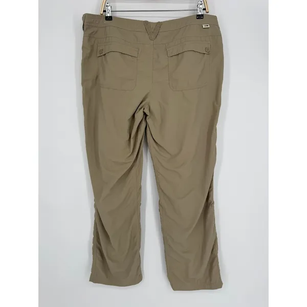 The North Face Hiking Pants Size 16 Khaki Outdoor Convertible Roll Up‎ Gorpcore - Image 6