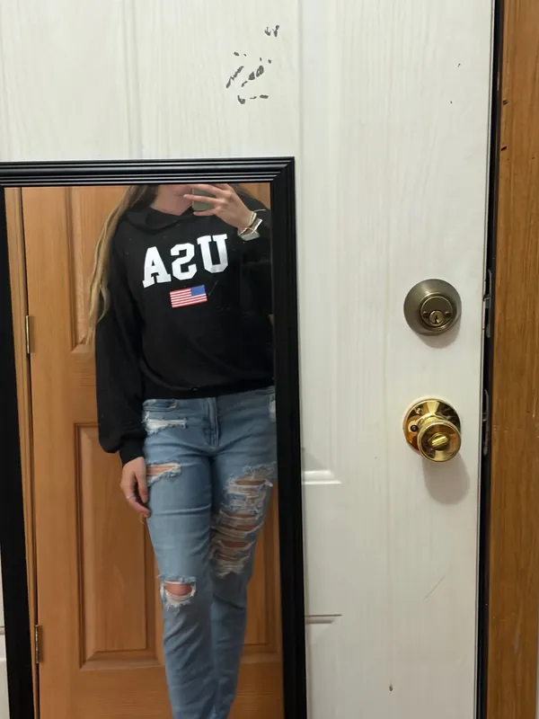 USA black hoodie - Image 2