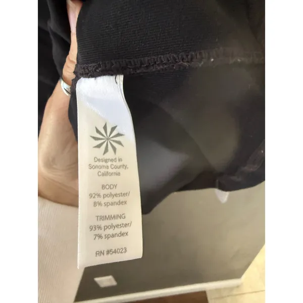 Athleta Womens‎ Black Grey Space Dye Quarter Zip Pullover Side Pocket Size S - Image 7