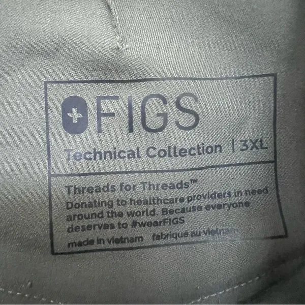 Figs Scrub Zamora Pants Jogger Pants Moss Green Plus Size 3XL Coral Drawstring - Image 7