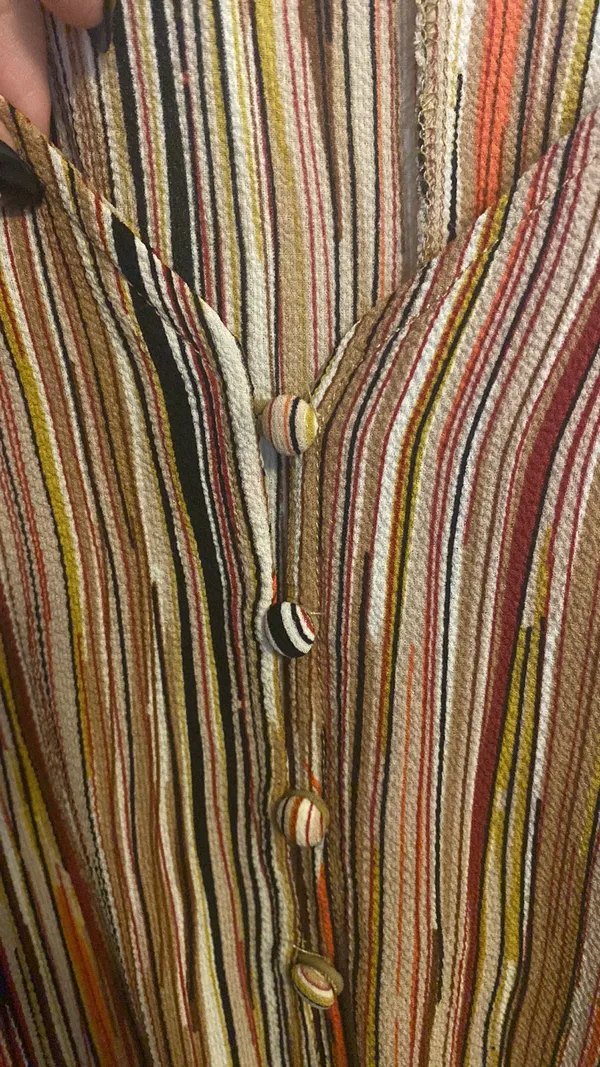 L LOVE Striped Romper - Image 4