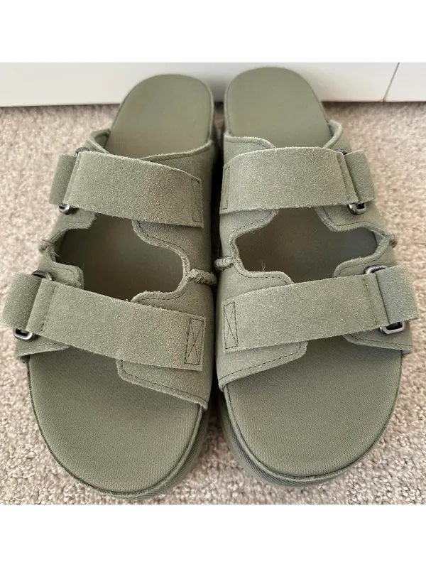 UGG Goldenstar Platform Slide Sandal Shaded Clover Green New Women's 11 / EU 42 - Image 2