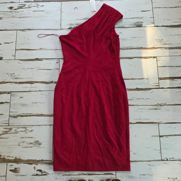 Dress The Population NWT Quinn One Shoulder Cocktail Dress Red Size Medium - Image 4