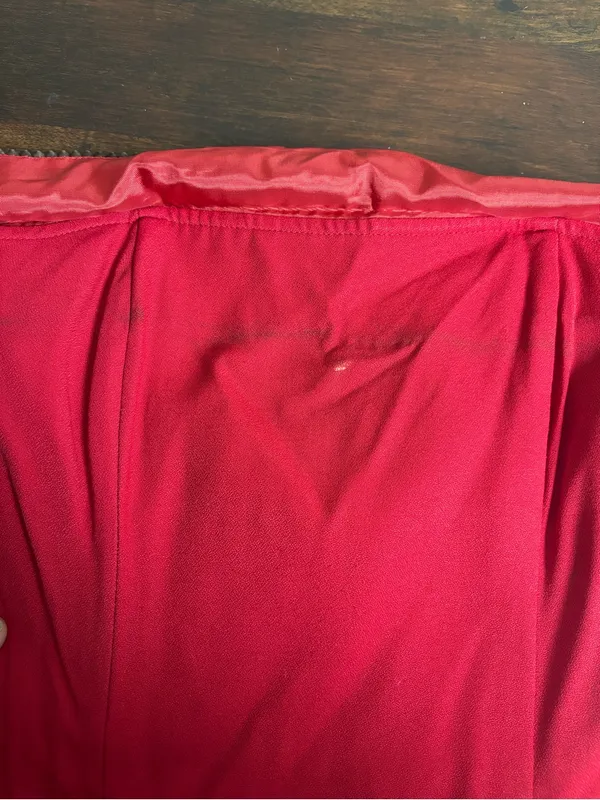 Vintage Gunne Sax Jessica McClintock Red Dress Made USA Size 3/4 Y2K **FLAWS** - Image 6