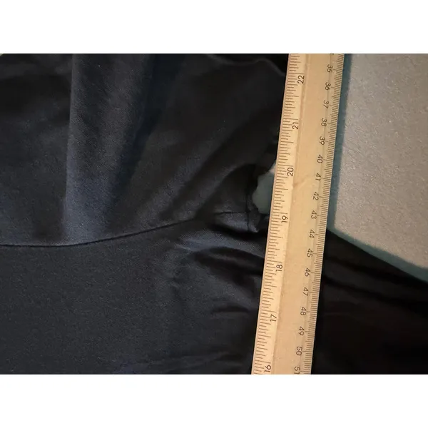 Lost & Found Ria Dunn T-Shirt Dress M Black Asymmetrical Raw Edge Made In Italy - Image 13